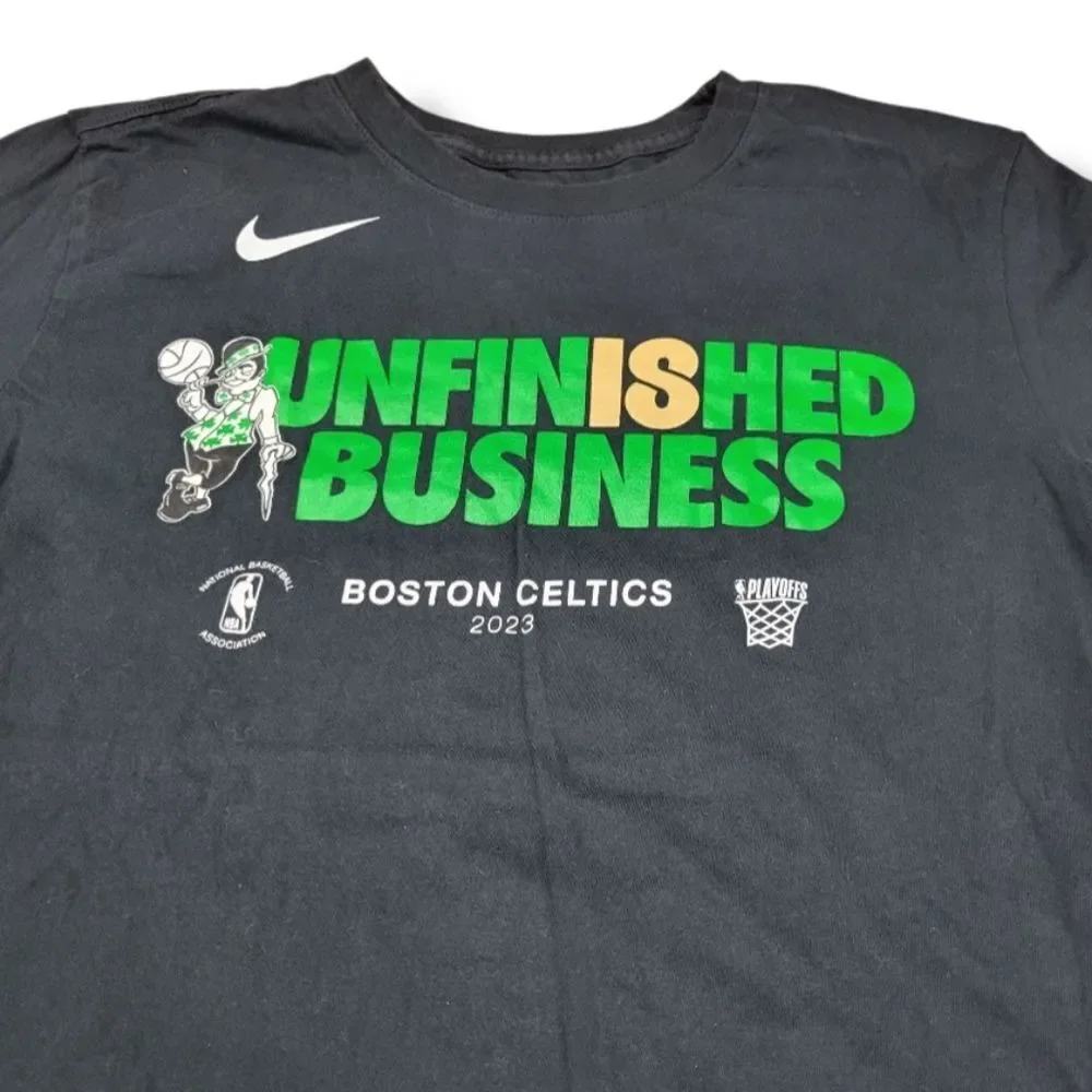 Nike Shirt Size Large Lg The Nike Tee Boston Celtics Unfinished Business T-Shirt